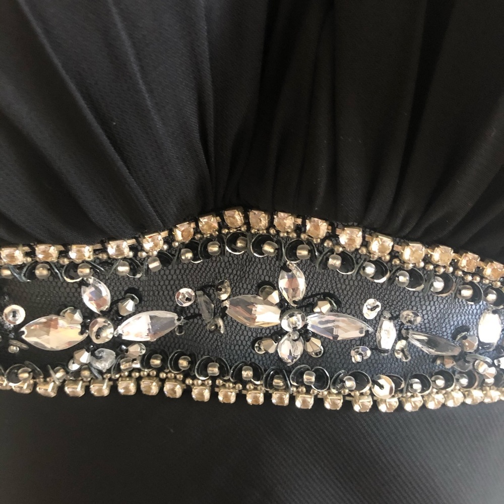 Faviana Couture Black Sequin Gown - Picture 6 of 12